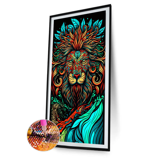 Color Lion - Full Round Drill Diamond Painting 40*70CM