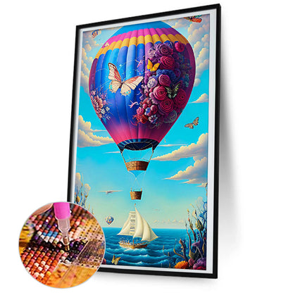 Hot Air Balloon - Full Round Drill Diamond Painting 45*80CM