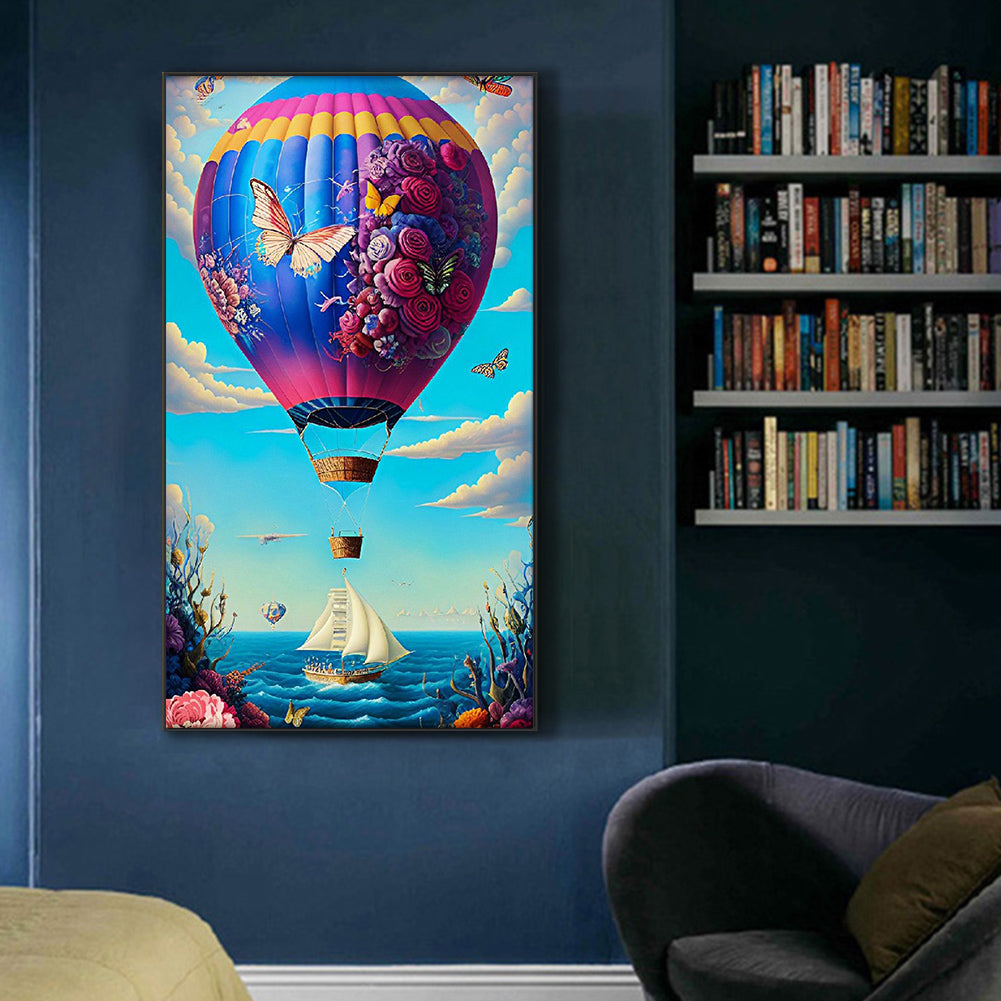 Hot Air Balloon - Full Round Drill Diamond Painting 45*80CM