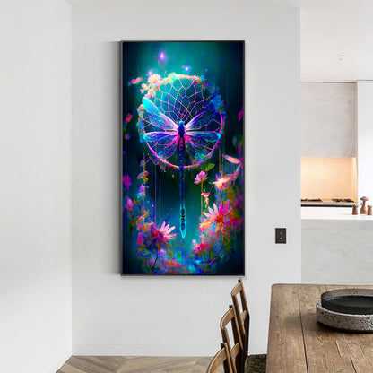 Rain And Dew Dragonfly - Full Round Drill Diamond Painting 40*70CM