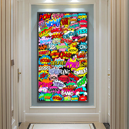 Cartoon Sound Effects - Full Round Drill Diamond Painting 40*70CM