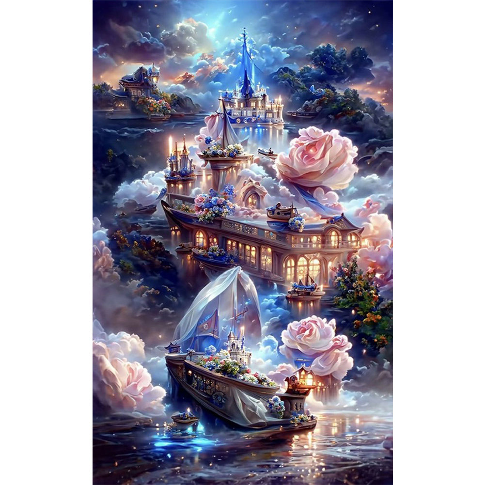 Dream Ship - Full Round Drill Diamond Painting 30*50CM