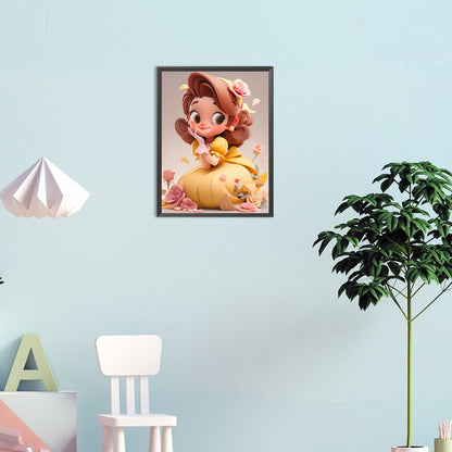 Princess Belle - Full Round Drill Diamond Painting 30*40CM