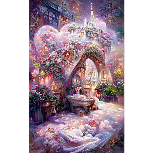 Rose Manor - Full Round Drill Diamond Painting 50*80CM