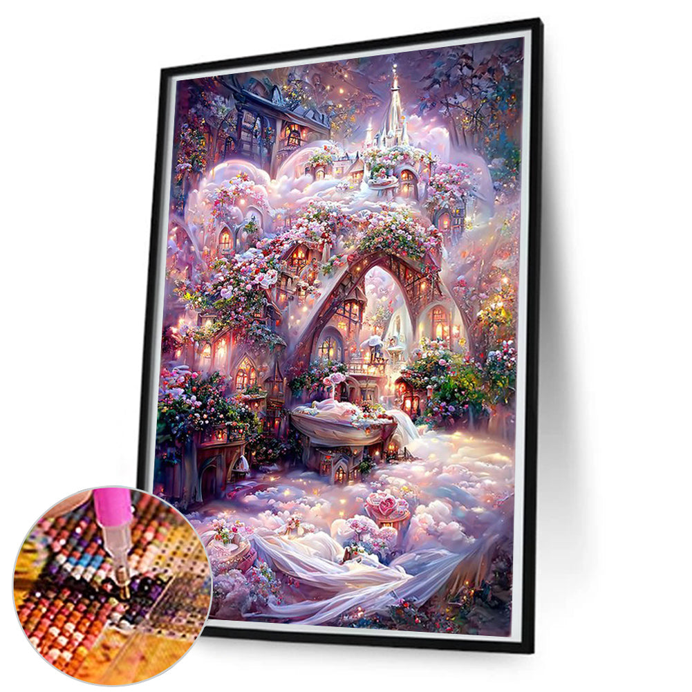 Rose Manor - Full Round Drill Diamond Painting 50*80CM