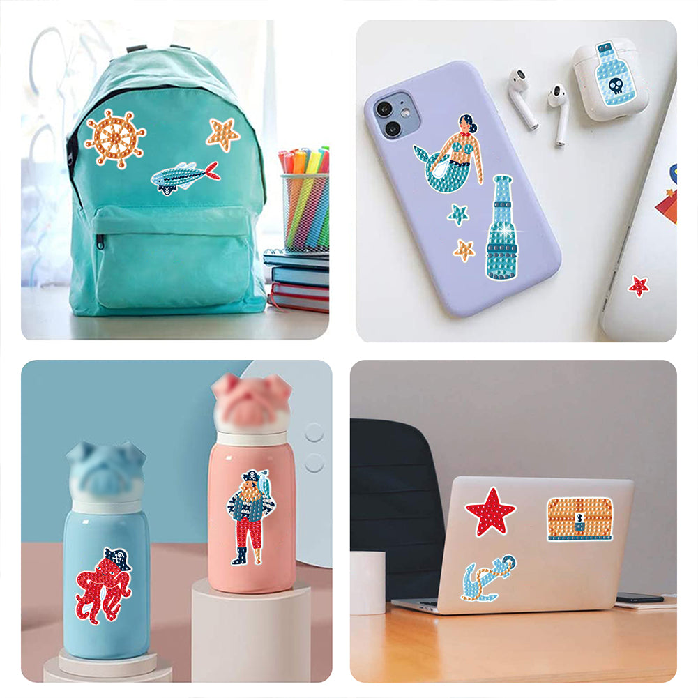 DIY Child Stickers Toy Animals Diamond Stickers Mermaid for Kids Adult Beginners