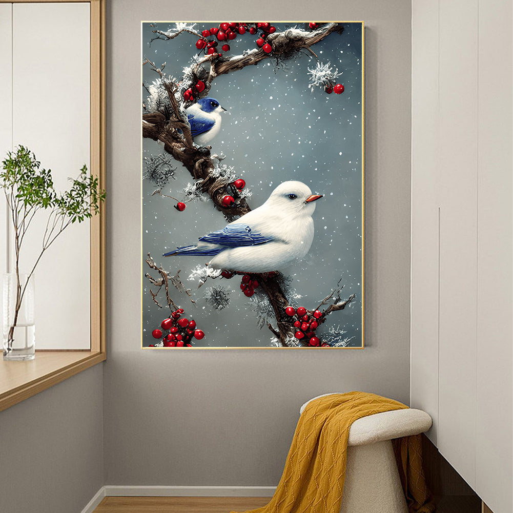 White Dove - Full Round Drill Diamond Painting 40*60CM