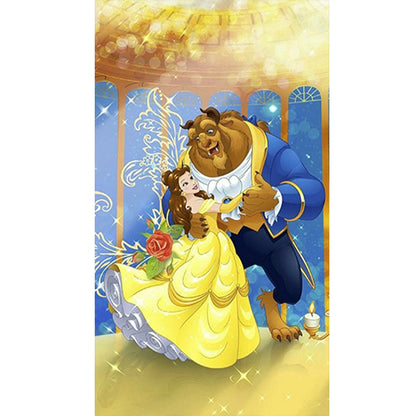 Beauty And The Beast - Full Round Drill Diamond Painting 40*70CM