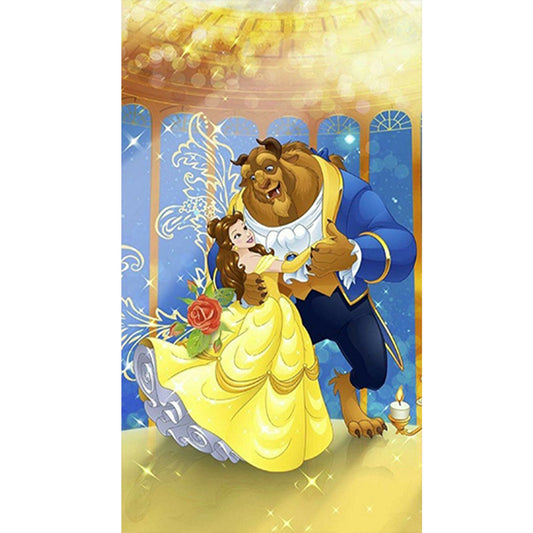 Beauty And The Beast - Full Round Drill Diamond Painting 40*70CM