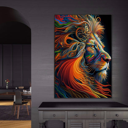 Lion - Full Round Drill Diamond Painting 50*70CM