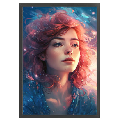 Starry Sky Girl - 11CT Stamped Cross Stitch 40*60CM