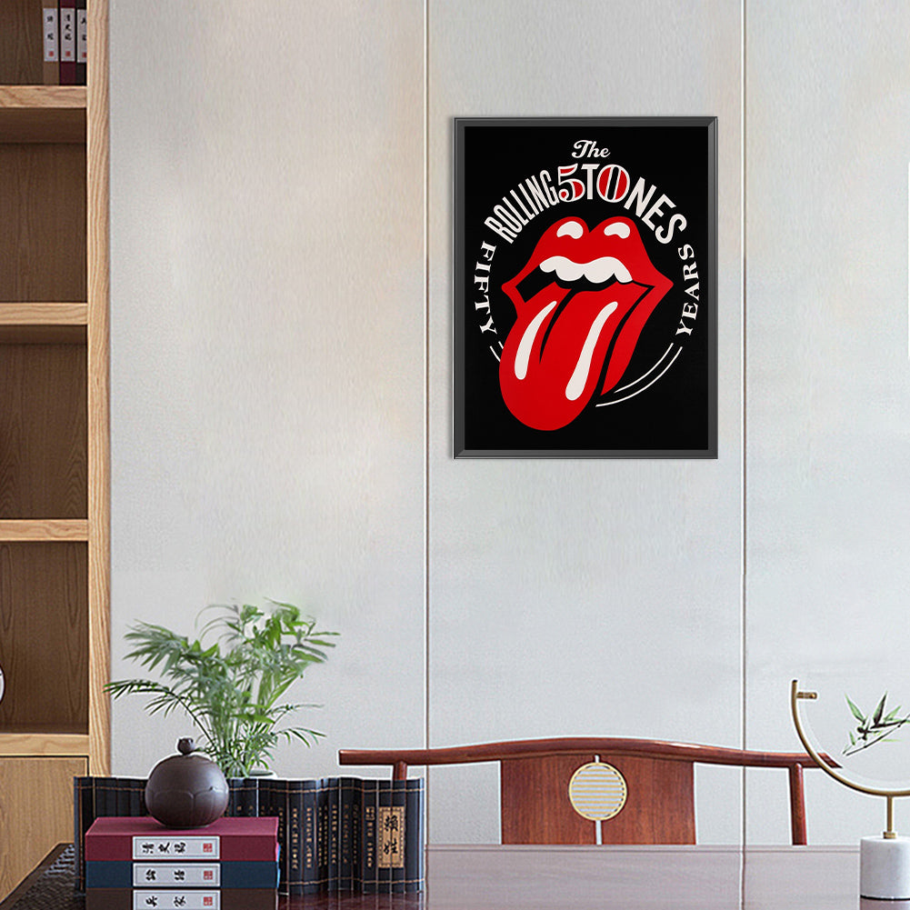 Red Lips - Full Round Drill Diamond Painting 30*40CM