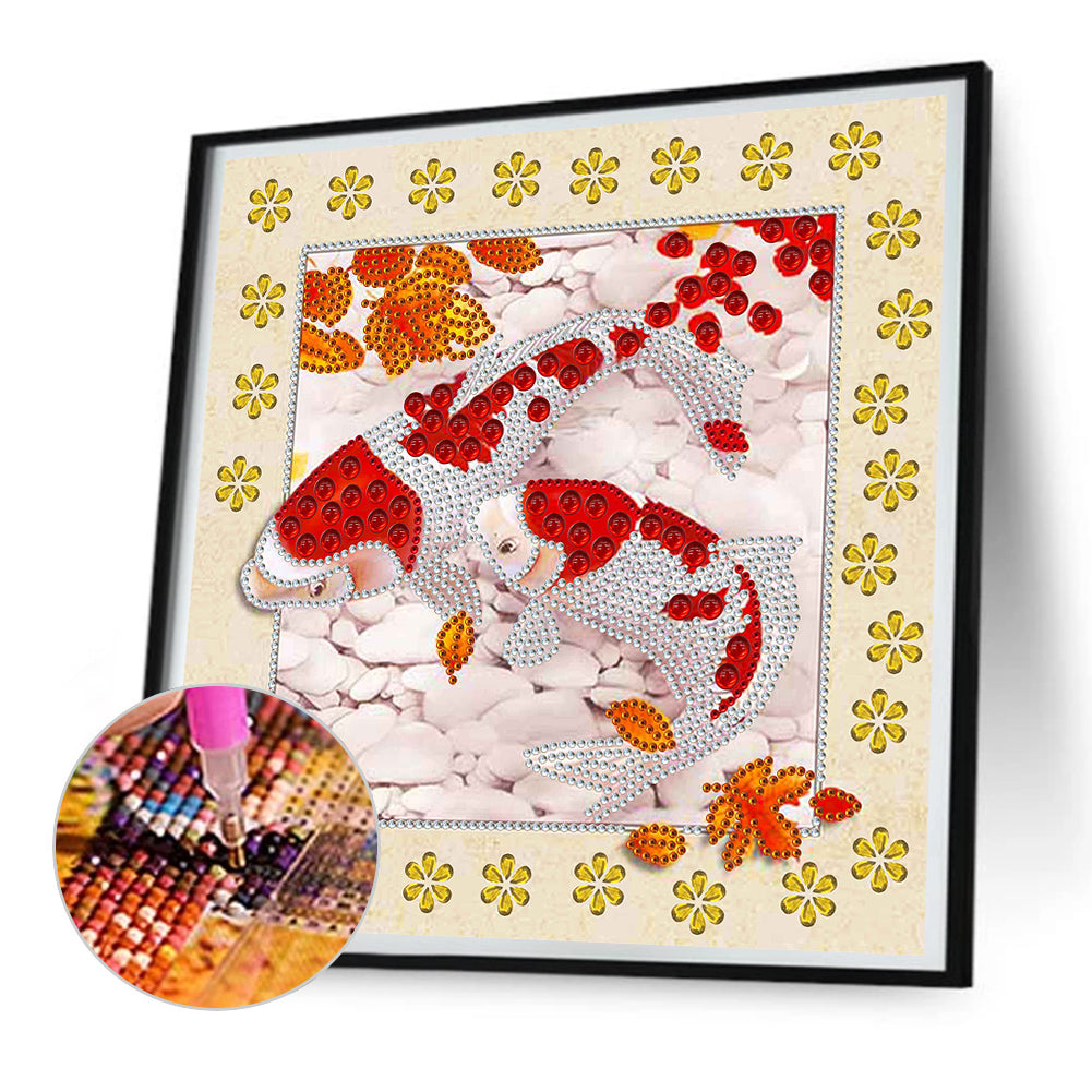 3D Fish Painting - Special Shaped Drill Diamond Painting 30*30CM