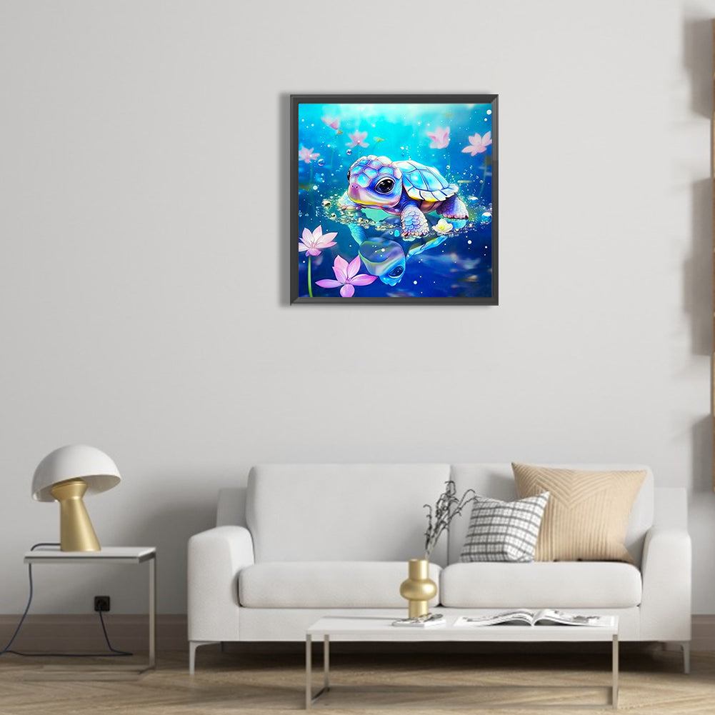 Little Turtle - Full Round Drill Diamond Painting 30*30CM