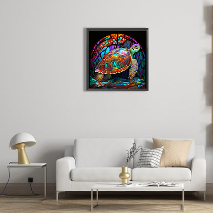 Glass Turtle - Full Round Drill Diamond Painting 30*30CM