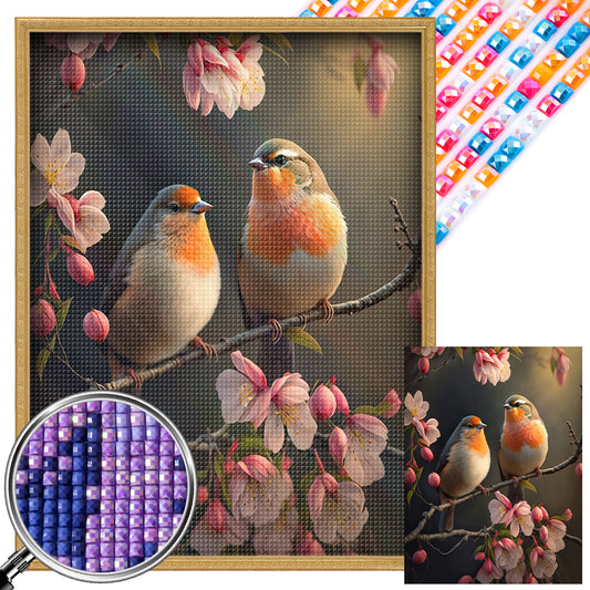 Bullfinch - AB Square Drill Diamond Painting 30*40CM