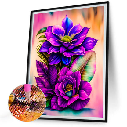 Falling Flowers - Full Round Drill Diamond Painting 30*40CM