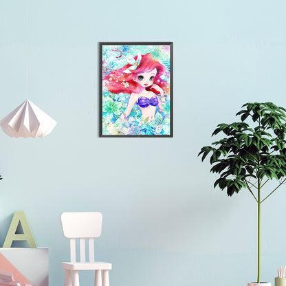 Mermaid - Full Round Drill Diamond Painting 30*40CM
