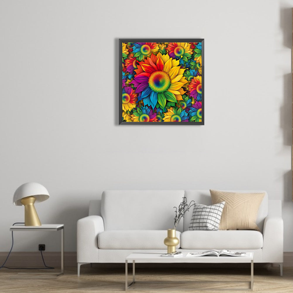 Blooming Sunflower - Full Round Drill Diamond Painting 30*30CM