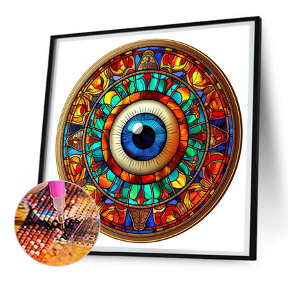 Eyeball Mandala - Full Round Drill Diamond Painting 30*30CM