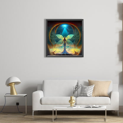 Winged Angel - AB Round Drill Diamond Painting 40*40CM