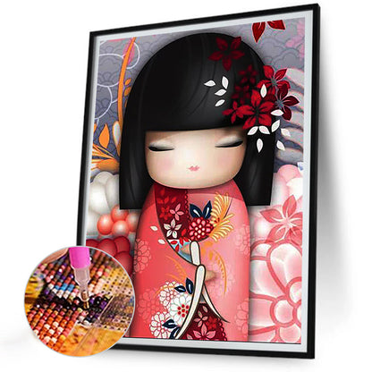 Japanese Doll - Full Round Drill Diamond Painting 30*40CM