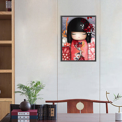 Japanese Doll - Full Round Drill Diamond Painting 30*40CM