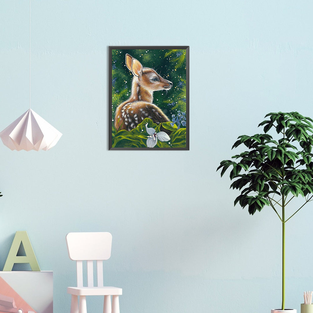 Sika Deer - Full Round Drill Diamond Painting 30*40CM