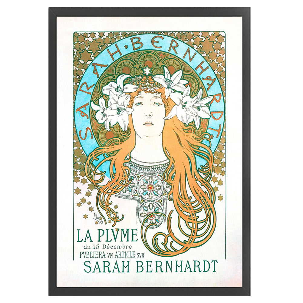 Mucha-Sarah Bernhardt - 11CT Stamped Cross Stitch 50*70CM