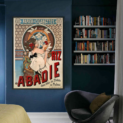 Advertising Woman - 11CT Stamped Cross Stitch 50*70CM