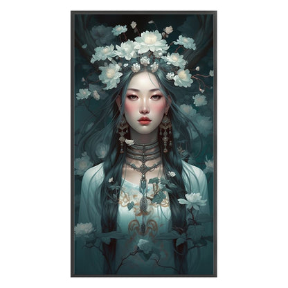 Lotus Beauty - 11CT Stamped Cross Stitch 50*90CM