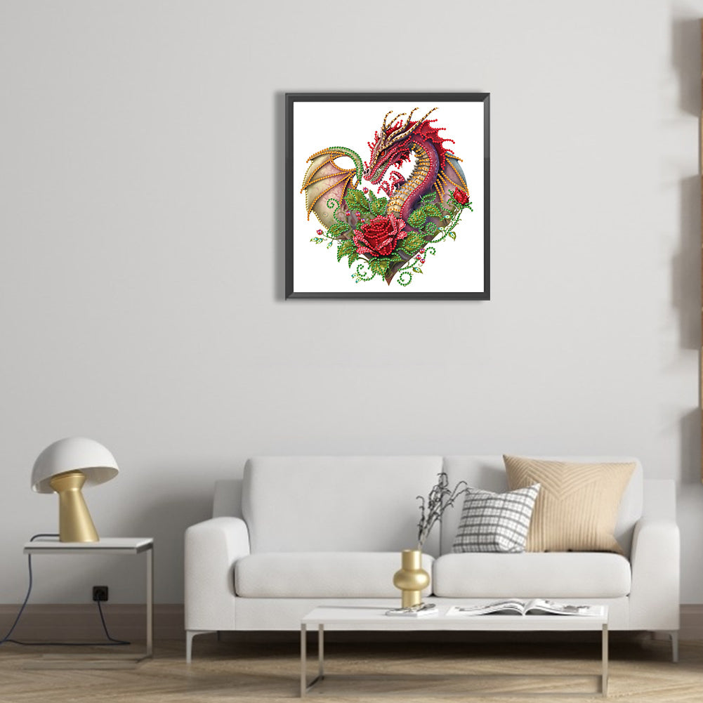 Dragon Art - Special Shaped Drill Diamond Painting 30*30CM