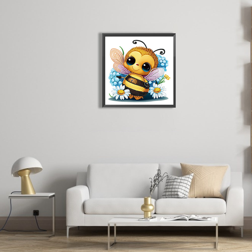 Little Bee - Special Shaped Drill Diamond Painting 30*30CM