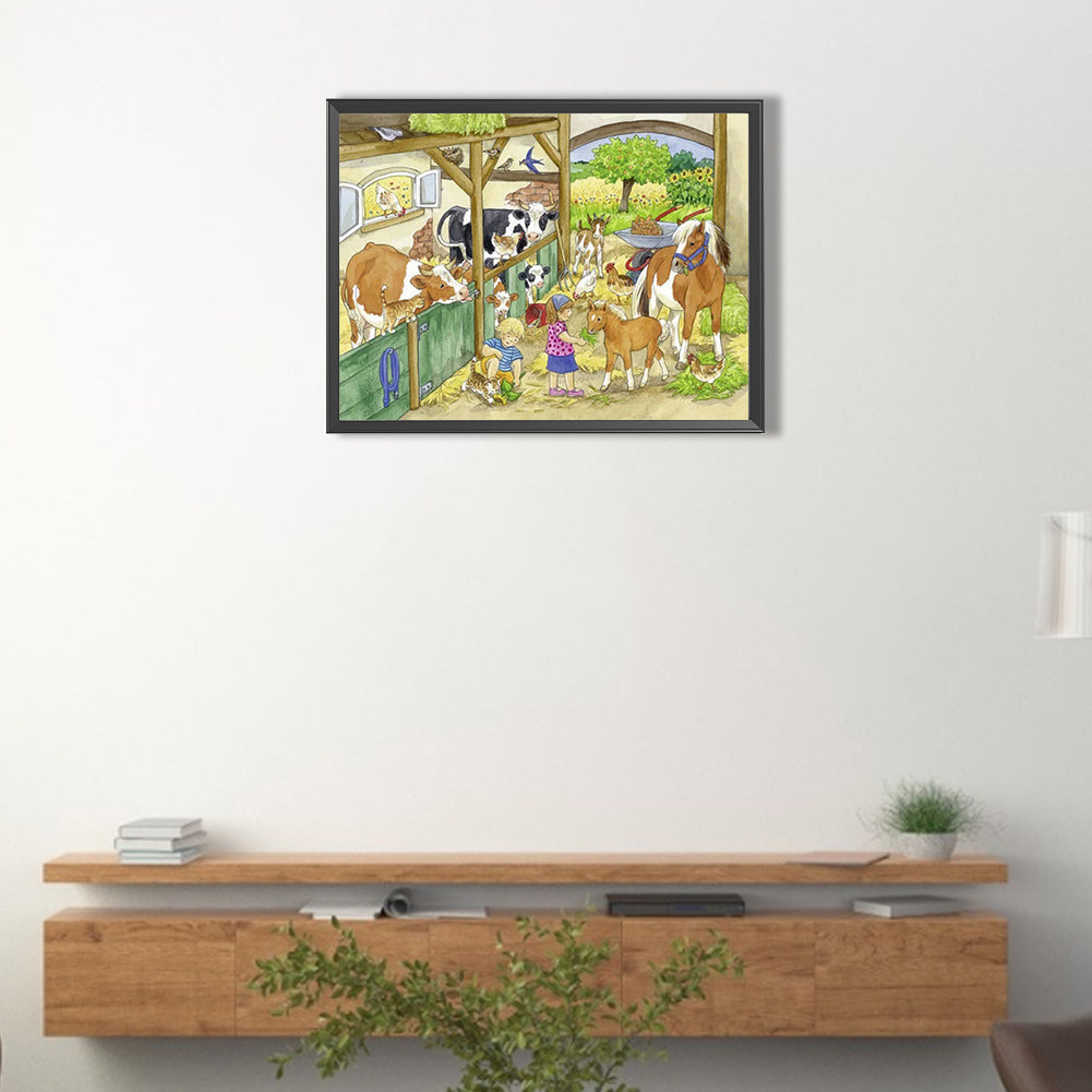 Captive Shed - Full Round Drill Diamond Painting 40*30CM