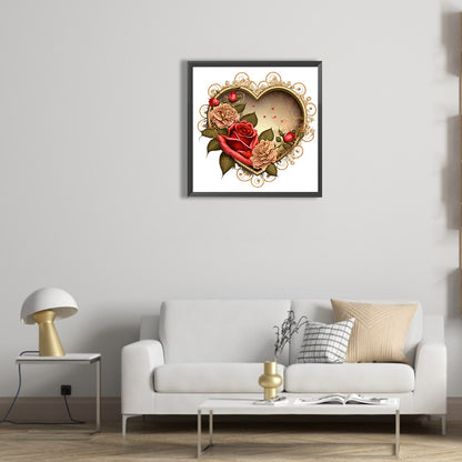 Love Rose Herb - Full Round Drill Diamond Painting 30*30CM