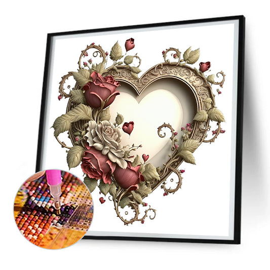 Love Rose Herb - Full Round Drill Diamond Painting 30*30CM