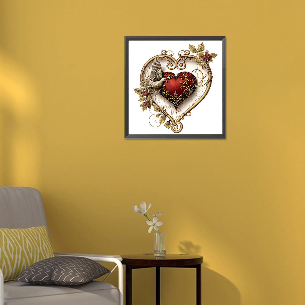 Love Rose Herb - Full Round Drill Diamond Painting 30*30CM