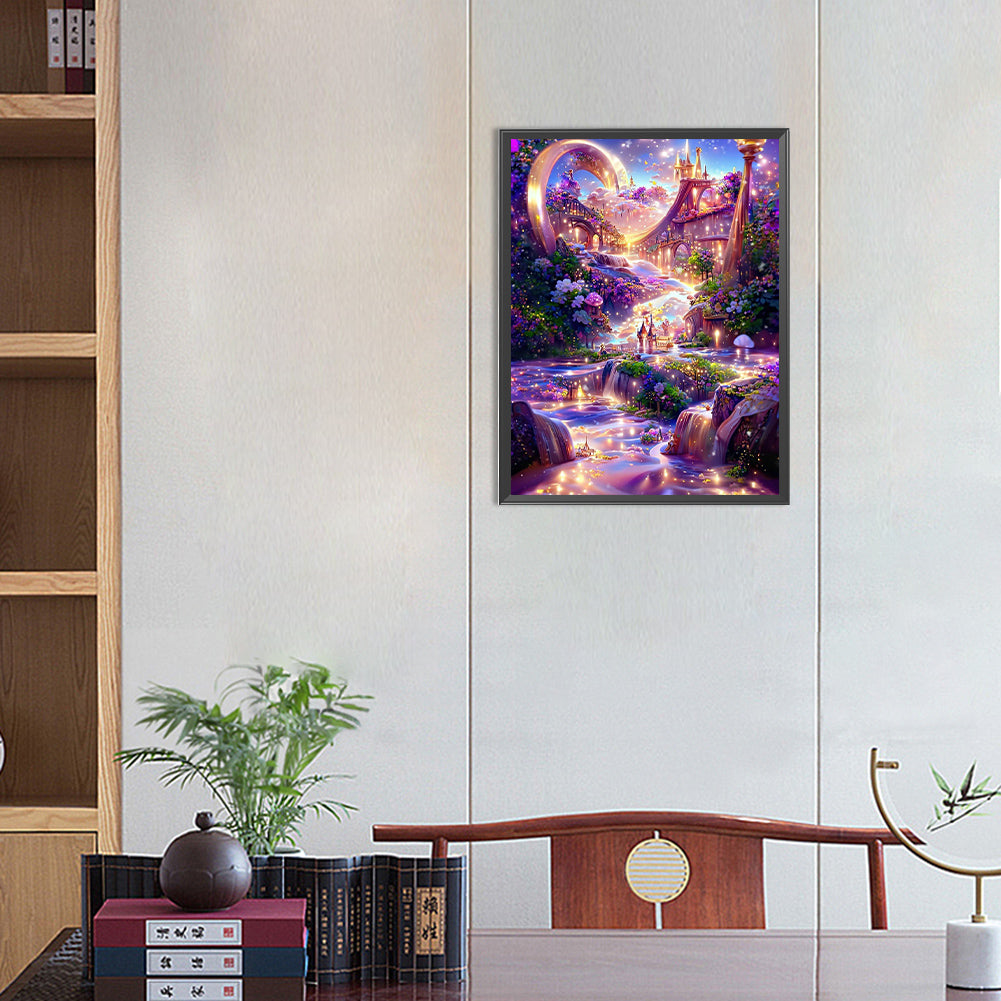 Fantasy Castle - Full Round Drill Diamond Painting 30*40CM