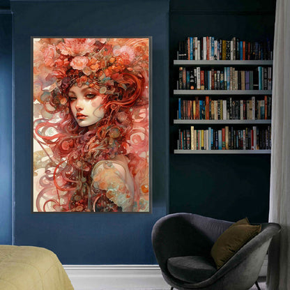 Girl - 11CT Stamped Cross Stitch 50*75CM