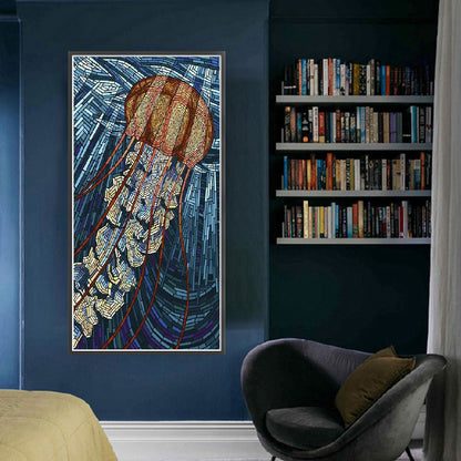 Jellyfish - 11CT Stamped Cross Stitch 40*80CM