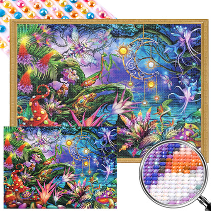 Deep Forest - AB Round Drill Diamond Painting 55*40CM