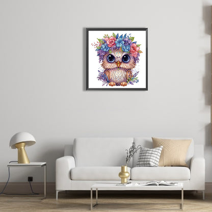Owl - Special Shaped Drill Diamond Painting 30*30CM