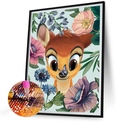 Deer - Full Round Drill Diamond Painting 30*40CM