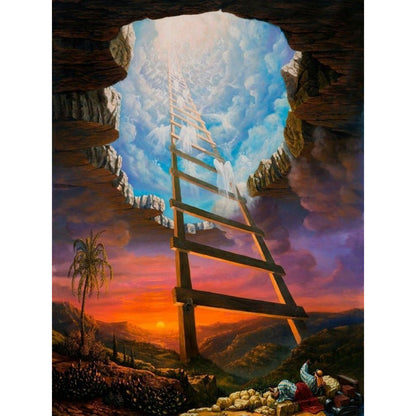 Ladder Of Redemption - Full Round Drill Diamond Painting 30*40CM