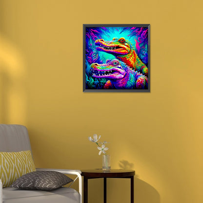 Crocodile - Full Round Drill Diamond Painting 30*30CM