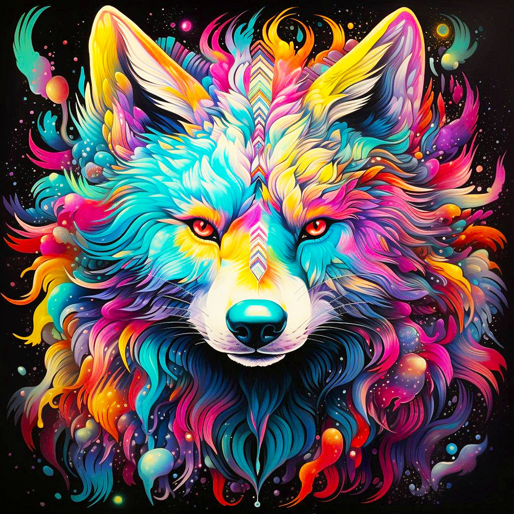 Wolf - Full Round Drill Diamond Painting 30*30CM
