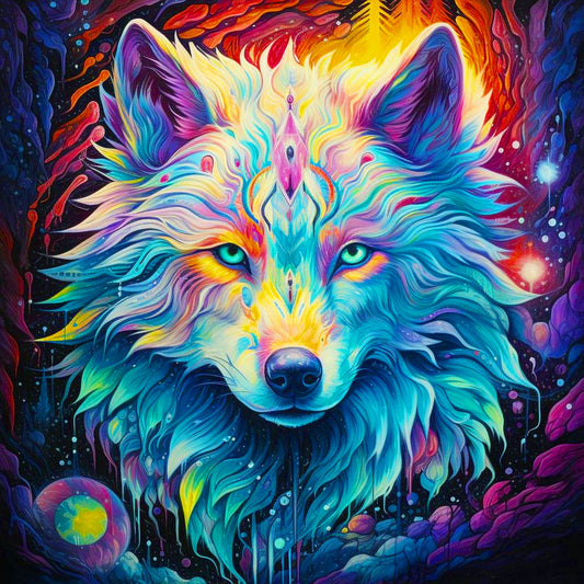 Wolf - Full Round Drill Diamond Painting 30*30CM