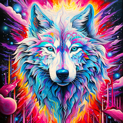 Wolf - Full Round Drill Diamond Painting 30*30CM