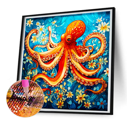 Octopus - Full Round Drill Diamond Painting 30*30CM