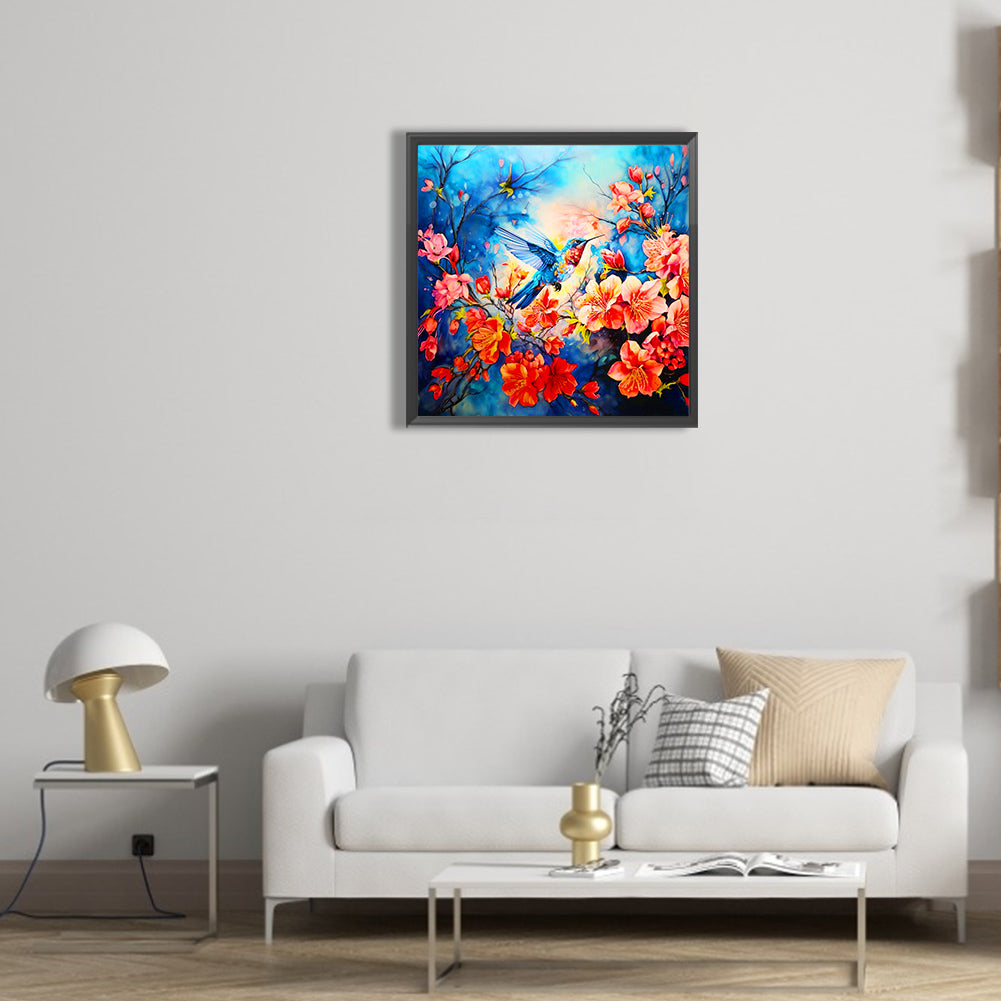 Hummingbird - Full Round Drill Diamond Painting 30*30CM